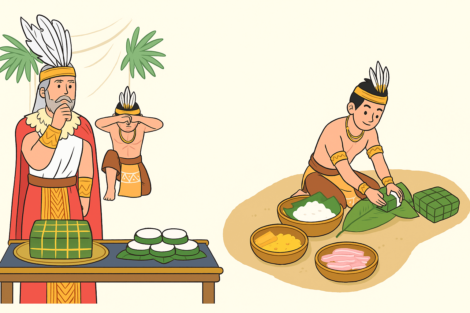 su tich banh chung banh day 0